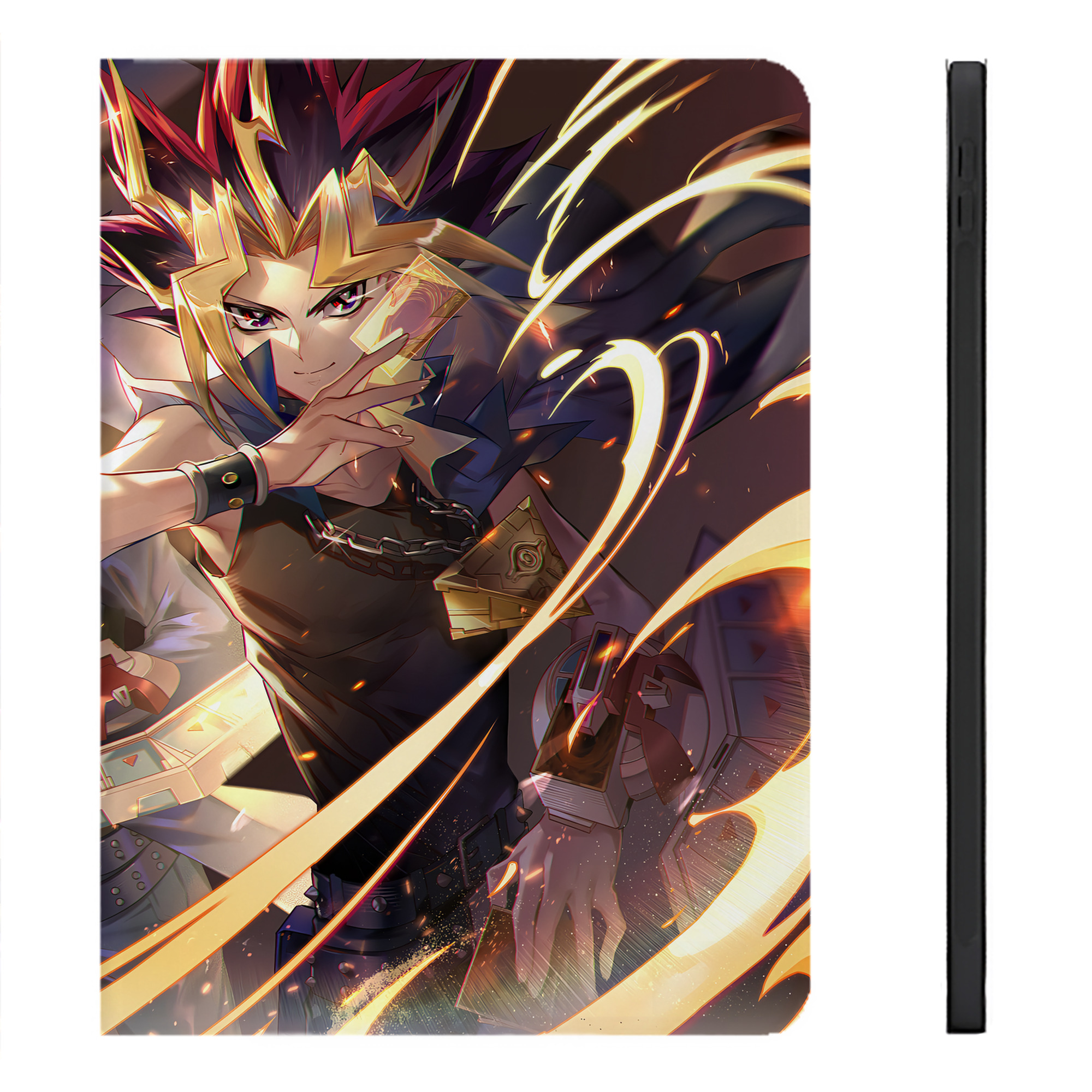 （画像用） 遊☆戯☆王 Yu-Gi-Oh! IPadケース ペンホルダー付き ブックスタイルデザイン